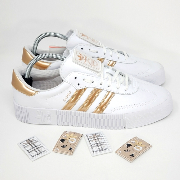 Adidas Womens Sambarose Copper Metallic Size 10